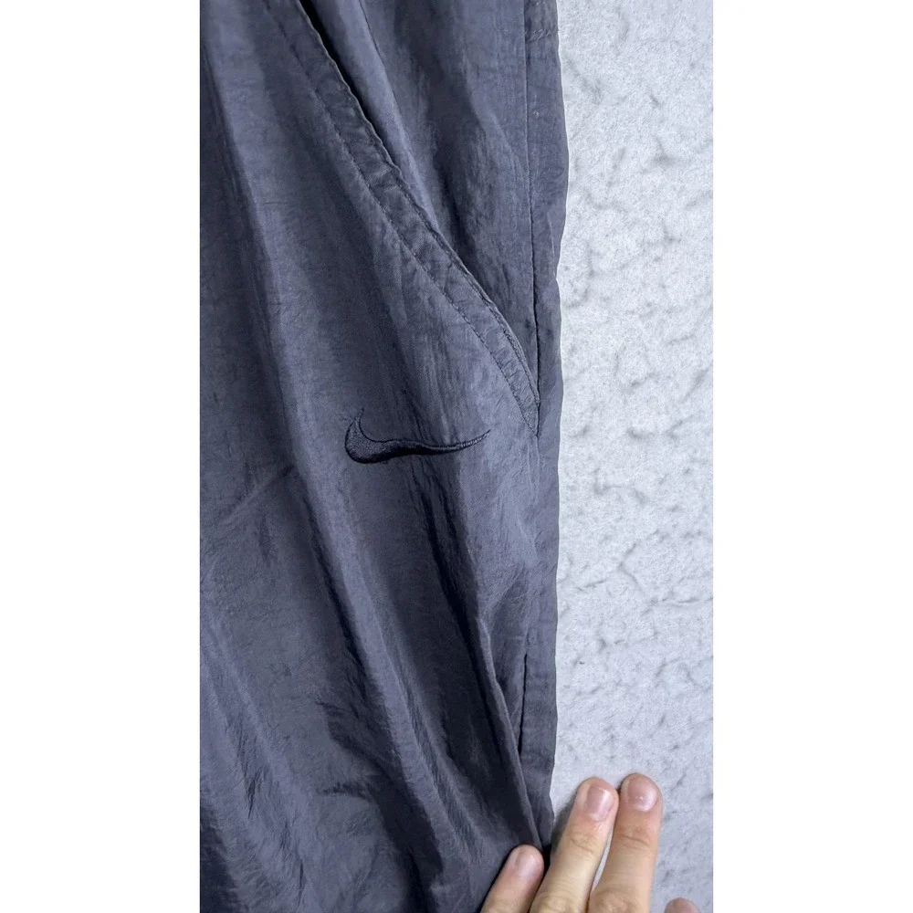 Vintage Nike Pants Mens‎ Large Black Windbreaker Track Nylon Joggers 90s